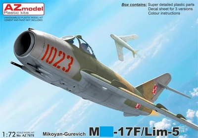 AZ7878  авиация  M&G-17F/Lim-5  (1:72) 8592942278781
