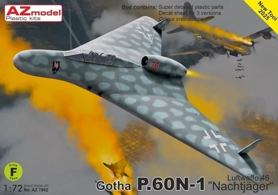 AZ7892  авиация  Gotha P.60N-1 "Nachtjäger" Luftwaffe 46  (1:72) 8592942278927
