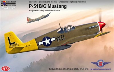 CLK0009  авиация  P-51B/C Mustang  (1:72) 859294230095