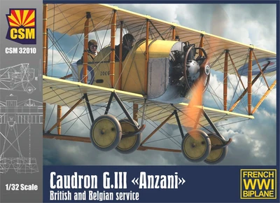 CSM32010  авиация  Caudron G.III "Anzani" British and Belgian Service  (1:32) 4751032601265