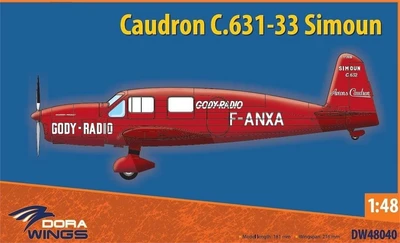 DW48040  авиация  Caudron C.631-33 Simoun  (1:48) 4820237050649