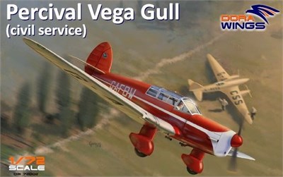 DW72002  авиация  Percival Vega Gull (civil service)  (1:72) 4589913251960