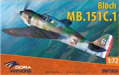 DW72026  авиация  Bloch MB.151 C.1  (1:72) 2000000216102