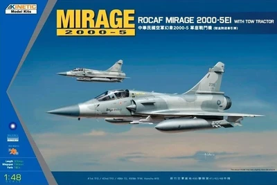K48045  авиация  ROCAF Mirage 2000-5 Mirage 2000-5EI w/ Tow Tractor  (1:48) 9588838160727