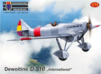 KPM0180  авиация  Dewoitine D.510 International  (1:72) 8592942101805
