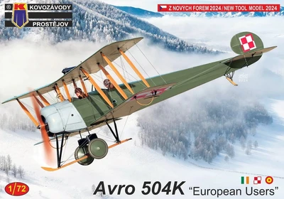 KPM0465  авиация  Avro 504K “European Users”  (1:72) 8592942104653