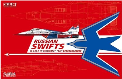 S4814  авиация  Russian Swifts M&G-29 9-13 Fulcrum-C limited edition  (1:48) 6947917054143