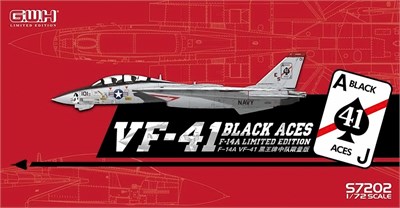 S7202  авиация  F-14A VF-41 Black Aces Limited Edition  (1:72) 6947917000324