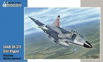 SH48150  авиация  SAAB SK-37E Stor-Viggen “Electronic Warfare Agressor”  (1:48) 8594071086558