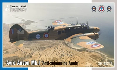 SH48211  авиация  Avro Anson Mk. I 'Anti-submarine Annie'  (1:48) 8594071088996