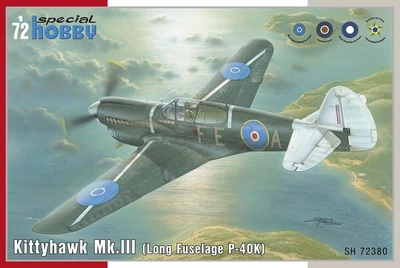 SH72380  авиация  Kittyhawk Mk.III (P-40K Long Fuselage)  (1:72) 8594071086473