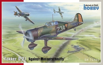 SH72500  авиация  Fokker D.XXI "Against messerschmitts"  (1:72) 8594071089825