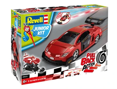 00835  автомобили и мотоциклы  Pull Back Racing Car Junior Kit  (1:20) 4009803008356