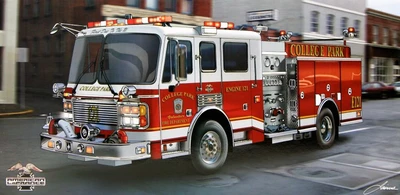 02506  автомобили и мотоциклы  American LaFrance Eagle Fire pumper  (1:25) 9580208025063