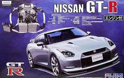 03794  автомобили и мотоциклы  Nissan GT-R (R35) w/Engine  (1:24) 4968728037943