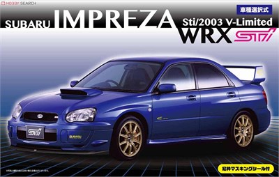 03940  автомобили и мотоциклы  Subaru Impreza WRX Sti 2003  (1:24) 4968728039404