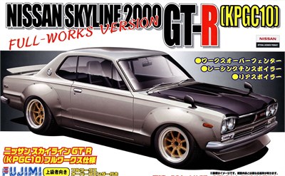 04670  автомобили и мотоциклы  Nissan Skyline 2000 GT-R (KPGC10) Full-Works Version  (1:24) 4968728046709