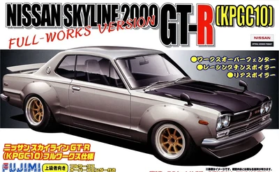 04670  автомобили и мотоциклы  Nissan Skyline 2000 GT-R (KPGC10) Full-Works Version  (1:24) 4968728046709