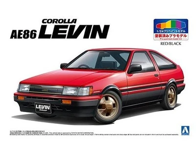 05496  автомобили и мотоциклы  Toyota AE86 Levin '83 (Red/Black)  (1:24) 2000000166407