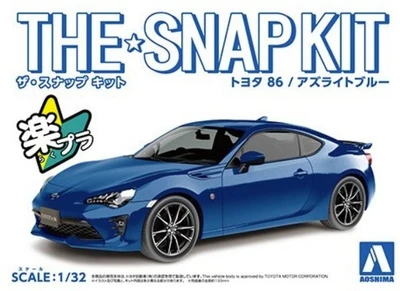 05598  автомобили и мотоциклы  TOYOTA 86 (Azurite Blue) The Snap Kit  (1:32) 4905083055984