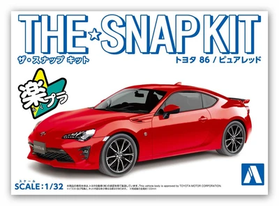 05755  автомобили и мотоциклы  Toyota 86 (Pure Red) - SNAP KIT  (1:32) 4905083057551