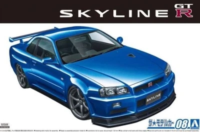 05858  автомобили и мотоциклы  Nissan BNR34 Skyline GT-R V-Spec II '02  (1:24) 2000000161334