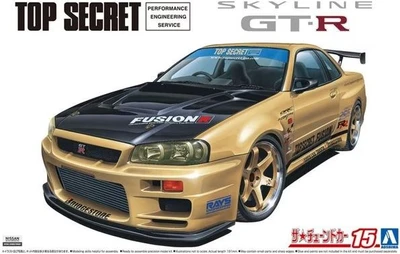 05984  автомобили и мотоциклы  Nissan Skyline GT-R TopSecret BNR34 02  (1:24) 4905083059845