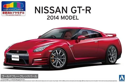 06245  автомобили и мотоциклы  NISSAN GTR R35 14 Gold flake Red Pearl  (1:24) 4905083062456