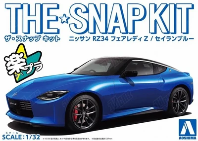 06261  автомобили и мотоциклы  Nissan Fairlady Z RZ34 (Seiran Blue) - SNAP KIT  (1:32) 4905083062616