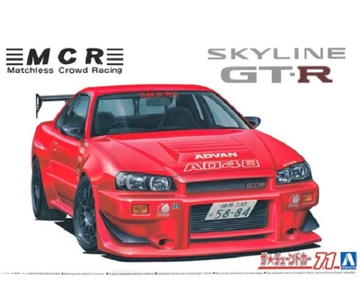 06351  автомобили и мотоциклы  Nissan Skyline GT-R R34 MCR  (1:24) 4905083063514