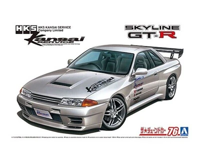06453  автомобили и мотоциклы  Nissan Skyline GT-R R32 HKS Kansai  (1:24) 4905083064535