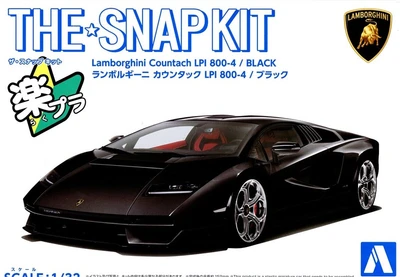 06542  автомобили и мотоциклы  Lamborghini Countach LPI 800-4 (Black) - SNAP KIT  (1:32) 4905083065426