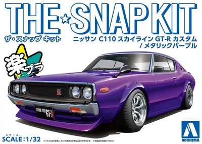 06684  автомобили и мотоциклы  Nissan Skyline GT-R -C110 Custom Wheel (Metallic Purple)  (1:32) 4905083066843