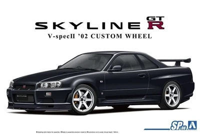 06695  автомобили и мотоциклы  Nissan Skyline GT-R R34 V-Spec II Custom Wheel  (1:24) 2000002182399