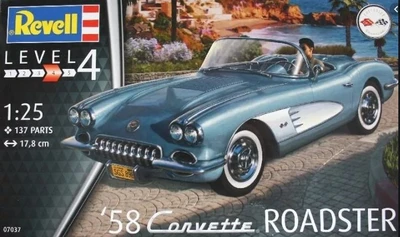 07037  автомобили и мотоциклы  "58 Corvette Roadster"  (1:25) 4009803070377