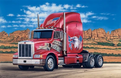 0740  автомобили и мотоциклы  CLASSIC PETERBILT 377 A/E (1:24) 8001283807401