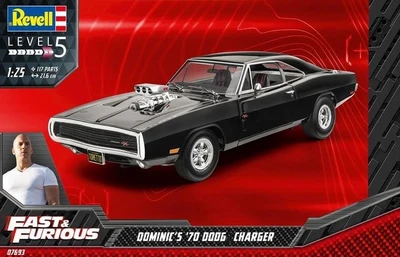 07693  автомобили и мотоциклы  Fast & Furious - Dominic's 1970 Dodge Charger  (1:24) 4009803076935