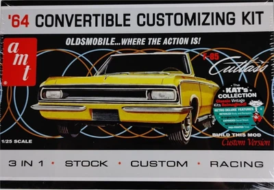 1200  автомобили и мотоциклы  1964 Olds Cutlass F-85 Convertible (3 в 1)  (1:25) 849398041826