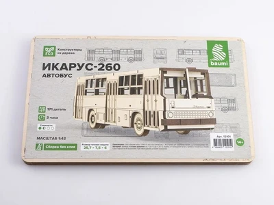 12101  автомобили и мотоциклы  Автобус Ик@рус-260  (1:43) 4694403121019