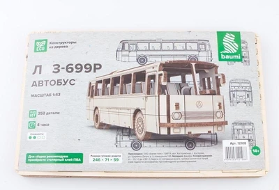 12108  автомобили и мотоциклы  Л@З-699Р автобус  (1:43) 2000002164272
