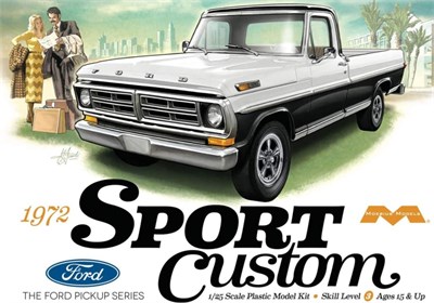 1220  автомобили и мотоциклы  1972 Ford SPORT Custom  (1:25) 854006005435