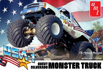 1252  автомобили и мотоциклы  Chevrolet Silverado USA-1 Monster Truck  (1:25) 849398047354
