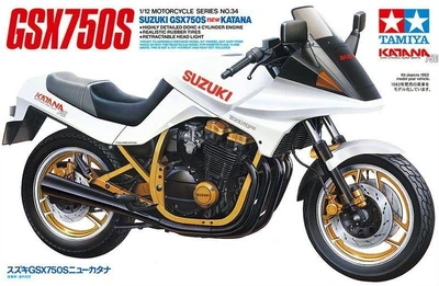 14034  автомобили и мотоциклы  Suzuki GSX750S new KATANA  (1:12) 2000000099484