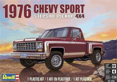 14486  автомобили и мотоциклы  1976 Chevy Sport Stepside Pickup 4X4  (1:24) 31445044861
