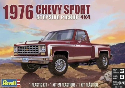 14486  автомобили и мотоциклы  1976 Chevy Sport Stepside Pickup 4X4  (1:24) 31445044861
