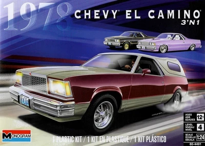 14491  автомобили и мотоциклы  Chevy El Camino 1978 3 in 1  (1:24) 2000000196152