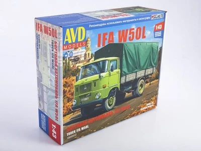 1565AVD  автомобили и мотоциклы  IFA W50L бортовой с тентом  (1:43) 4610045015653