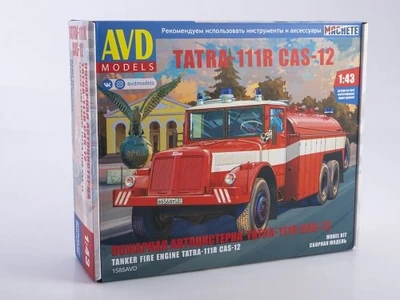 1585AVD  автомобили и мотоциклы  Tatra-111R Пожарная автоцистерна  (1:43) 4610045015851