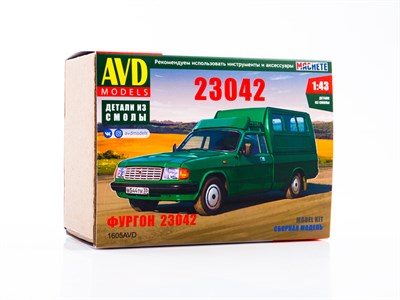 1605AVD  автомобили и мотоциклы  Фургон 23042   (1:43) 4610045016056