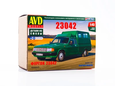1605AVD  автомобили и мотоциклы  Фургон 23042   (1:43) 4610045016056
